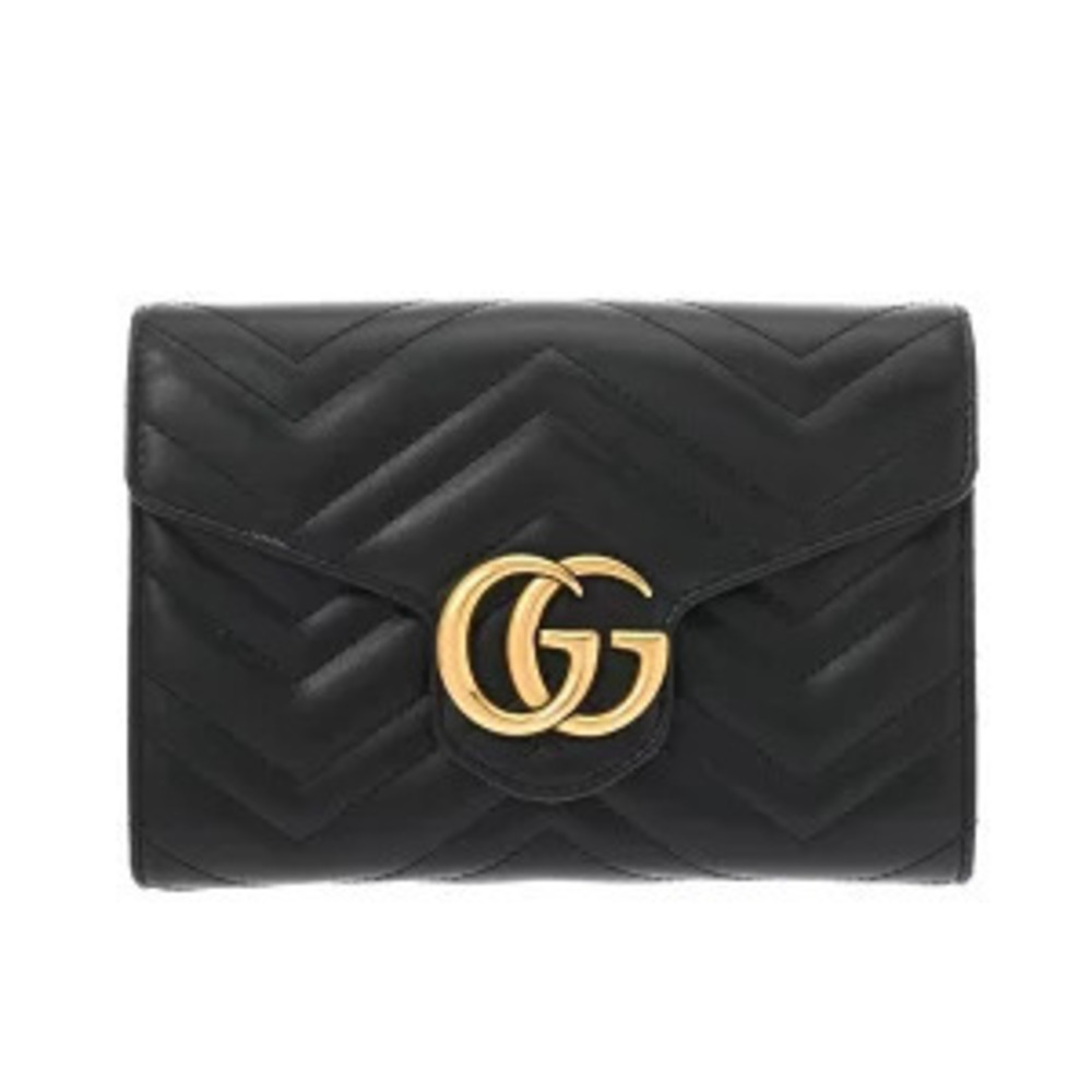 Gucci GG Marmont Quilted Bag Black Leather Shoulder